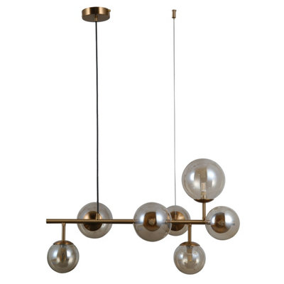 Luminosa Lighting Luminosa Frontera Modern 7 Light Bar Pendant Ceiling LightG9 from B&Q