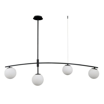 Luminosa Lighting Luminosa Senai Modern 4 Light Bar Pendant Ceiling LightG9 from B&Q