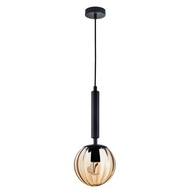 B&Q -  Luminosa Ravena Modern 1 Light Slim Pendant Ceiling LightE27