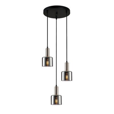 B&Q -  Luminosa Santia Modern 3 Light Cluster Pendant Ceiling LightE27