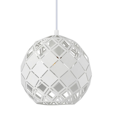 Luminosa Lighting Luminosa Paulela Modern 1 Light Dome Pendant Ceiling LightE27 from B&Q
