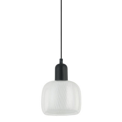 Luminosa Lighting Luminosa Lamezia Modern 1 Light Dome Pendant Ceiling LightE27 from B&Q