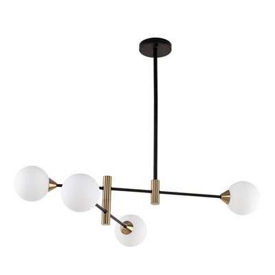 Luminosa Lighting Luminosa Marino Modern 4 Light Globe Pendant Ceiling LightG9 from B&Q