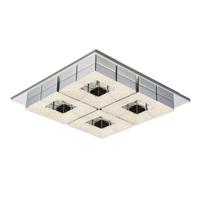 B&Q -  Luminosa Clarise Modern Shade Cluster Ceiling Light Led3000K