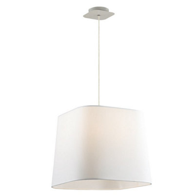Luminosa Lighting Luminosa Modern Hanging Pendant White 1 Light E27 from B&Q