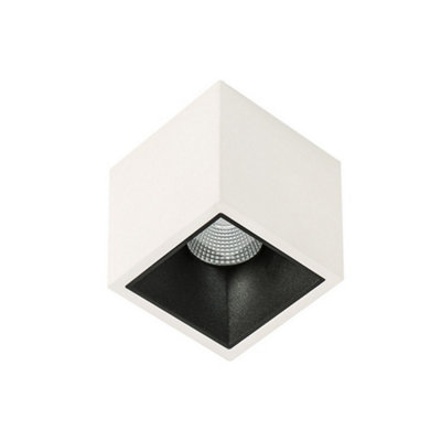 Luminosa Lighting Luminosa Modern Technical Led Surface Mounted WhiteBlackWarm White 3000K 1410Lm from B&Q