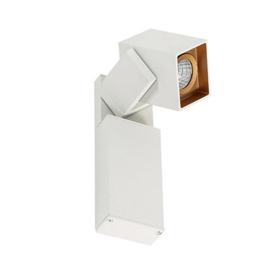 Luminosa Lighting Luminosa Aravena White Gold 3000K Reading Wall Light WhiteGold 3000K Warm White from B&Q