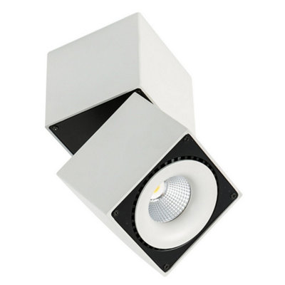 Luminosa Lighting Luminosa Modern Technical Led Surface Mounted WhiteBlackWarm White 3000K 2350Lm from B&Q
