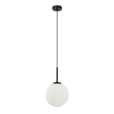 Luminosa Lighting Luminosa Deore Globe Pendant Ceiling Light Black from B&Q