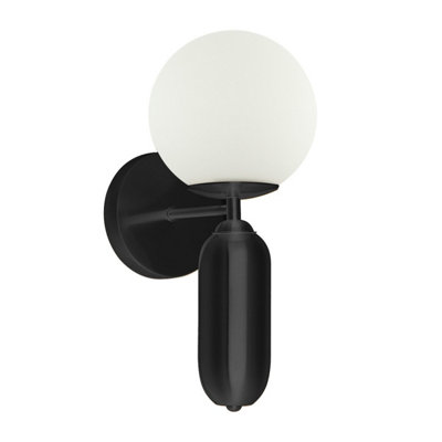 Luminosa Lighting Luminosa Aldeva Globe Wall Lights Black