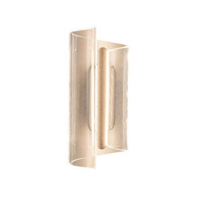 Luminosa Lighting Luminosa Casel 30Cm Flush Wall Lamp Coffee 3000K Warm White from B&Q