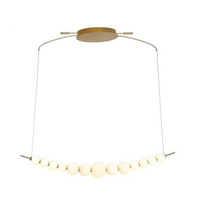 Luminosa Lighting Luminosa Ronza Bar Pendant Ceiling Light Gold 3000K Warm White from B&Q