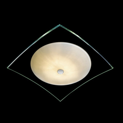 B&Q -  Luminosa Torino Modern 2 Light Flush Ceiling LightG9