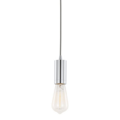Luminosa Ing Luminosa Modern Hanging Pendant Lamp Holders Chrome 1 E27 Light
