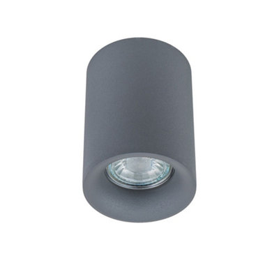Luminosa Lighting Luminosa Modern Surface Mounted Grey 1 Light  LedGu10 from B&Q