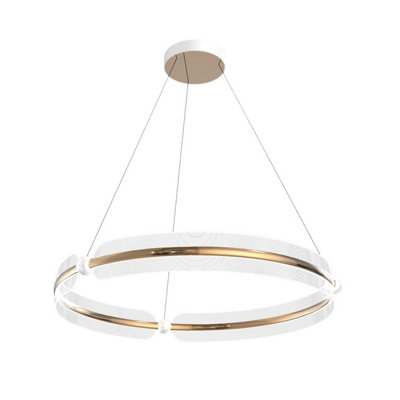 Luminosa Lighting Luminosa Faris Led Pendant Ceiling Light GoldWhite 3000K Warm White from B&Q