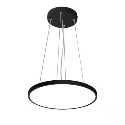 Luminosa Lighting Luminosa Alata 30Cm Led Pendant Ceiling Light Black 2800/4000/6000K from B&Q