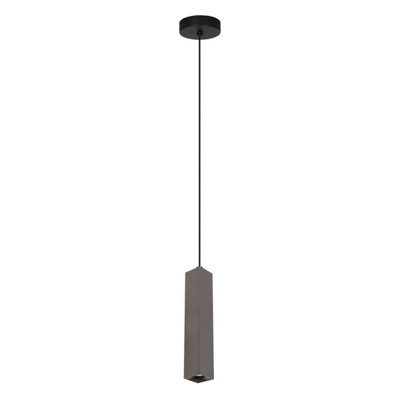 Luminosa Lighting Luminosa Ander Slim Pendant Ceiling Light Brown from B&Q