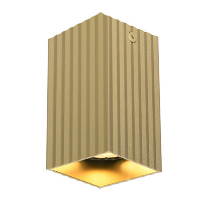 Luminosa Lighting Luminosa Tecno 10Cm Surface Mounted Downlight Gold from B&Q