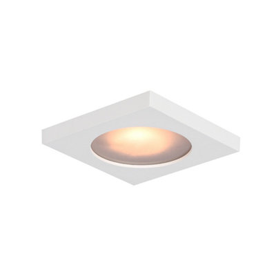 Luminosa Lighting Luminosa Antar Square Recessed Downlight White Ip44 from B&Q