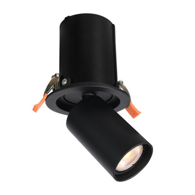 Luminosa Lighting Luminosa Termo Round Recessed Downlight Black Sandblasted from B&Q