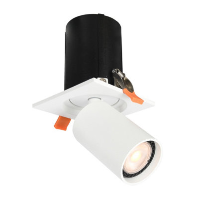 Luminosa Lighting Luminosa Termo Square Recessed Downlight White from B&Q