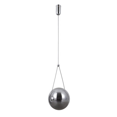 Luminosa Lighting Luminosa Rastia 25Cm Globe Pendant Ceiling Light Chromic 3000K Warm White from B&Q