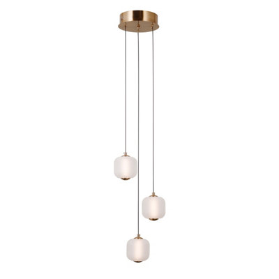 Luminosa Lighting Luminosa Ganti Cluster Pendant Ceiling Light Gold 3000K Warm White 3Xled from B&Q
