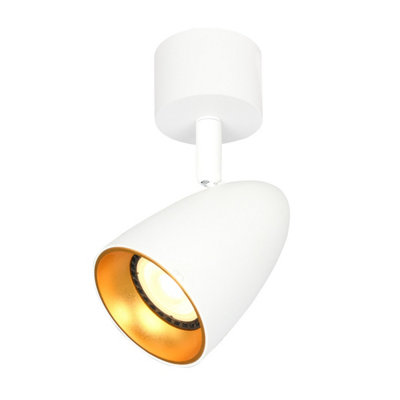 Luminosa Lighting Luminosa Tino Single Spotlight WhiteGold from B&Q