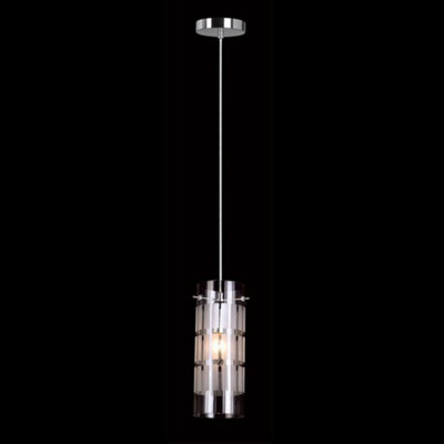 Luminosa Lighting Light Luminosa Ing Luminosa Modern Hanging Pendant Chrome With Clear Shade, E27 Size 1