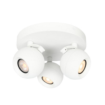 Luminosa Lighting Luminosa Lafin Ceiling Spotlight Clusters White 3Xgu10 from B&Q