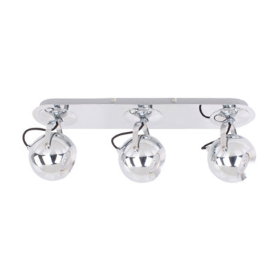Netlighting Unisex Silver James Modern Light Ceiling Spotlight Bar Gu10 In Size 3 - Image 3