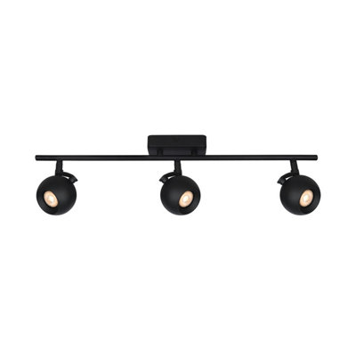 Luminosa Lighting Luminosa Lafin Ceiling Spotlight Bar Black 3Xgu10 from B&Q
