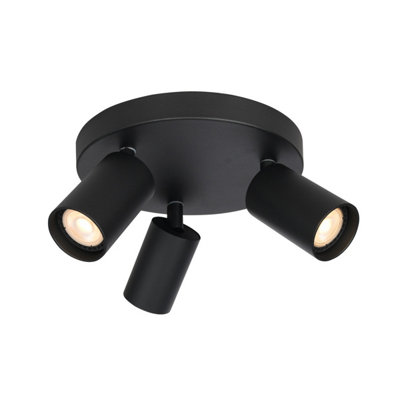 B&Q -  Luminosa Nesto Ceiling Spotlight Clusters Black 3Xgu10