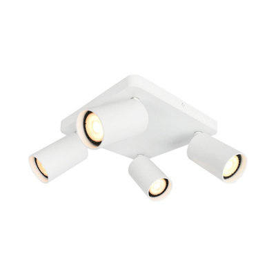 B&Q -  Luminosa Nesto Ceiling Spotlight Clusters White 4Xgu10
