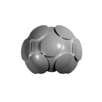 Netlighting Unisex Grey Santina Modern 1 Light Wall Lamp G9 In - Image 2