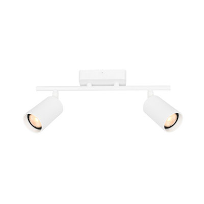 Luminosa Lighting Luminosa Tris Twin Ceiling Spotlight White 2Xgu10 from B&Q