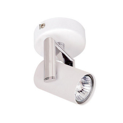 Luminosa Lighting Luminosa Modern Spotlights White 1 Light  With White Matt Shade LedGu10 from B&Q