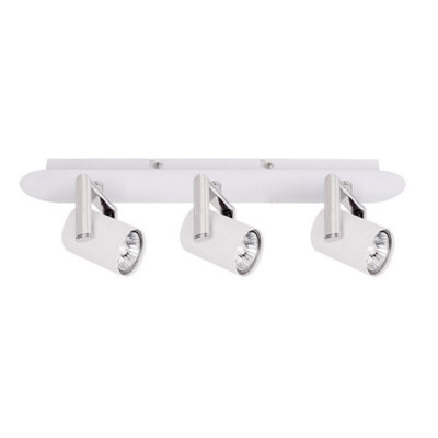 Luminosa Lighting Luminosa Modern Spotlights White 3 Light  With White Matt Shade LedGu10 from B&Q