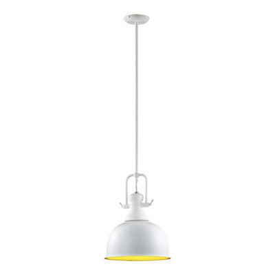B&Q -  Luminosa Laredo IndustrialRetro 1 Light Dome Pendant Ceiling LightE27
