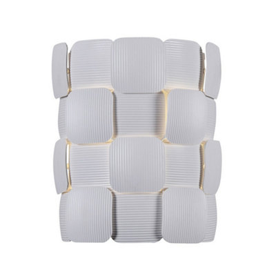 Luminosa Lighting Luminosa Modern Wall Lamp White 1 Light E14 from B&Q