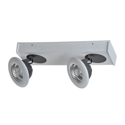 Luminosa Lighting Luminosa Catalina Modern Twin Ceiling Spotlight Led3000K from B&Q