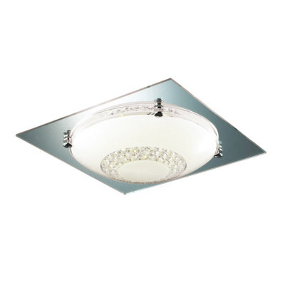 Luminosa Lighting Luminosa Ermes Classic 1 Light Flush Ceiling Light Led3000K from B&Q