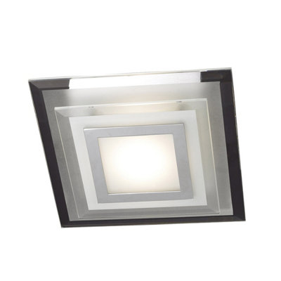 Luminosa Lighting Luminosa Bianca Modern 1 Light Flush Ceiling Light Led3000K from B&Q