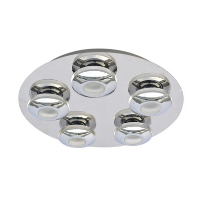 Luminosa Lighting Luminosa Elias Modern 5 Light Shade Cluster Ceiling Light Led3000K from B&Q