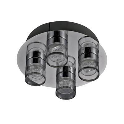 Luminosa Lighting Luminosa Marc Modern 4 Light Shade Cluster Ceiling Light Led3000K from B&Q