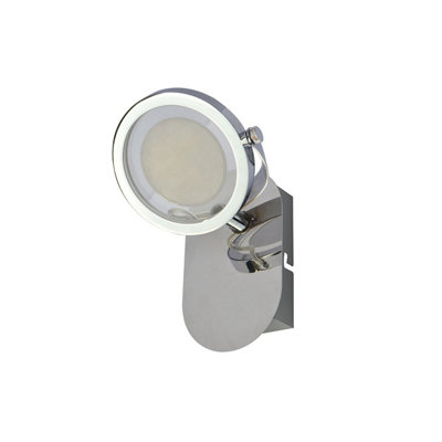 B&Q -  Luminosa Alessio Led Wall Lamp Chrome 3000K Warm White