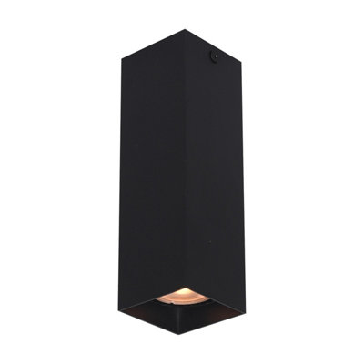 Luminosa Lighting Luminosa Ander Surface Mounted Downlight Black Sandblasted from B&Q