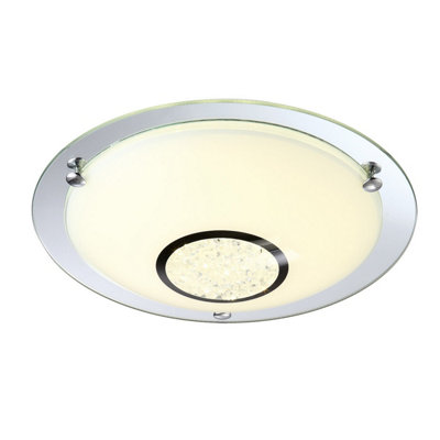Luminosa Lighting Luminosa Minako Classic 1 Light Flush Ceiling Light Led4000K from B&Q