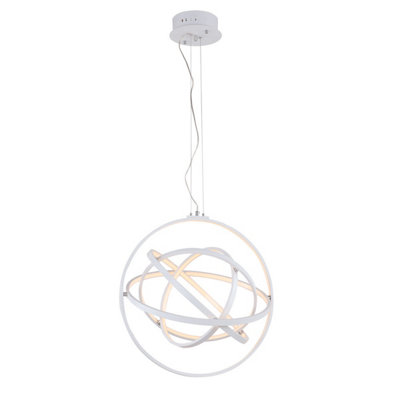 Luminosa Lighting Luminosa Tryton Modern Spherical Pendant Ceiling Light Led3000K from B&Q